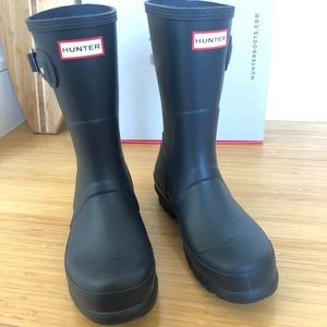 Hunter Original Short Navy Boots